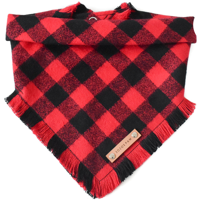 THE TIMMY - Dog Flannel Fray Bandana