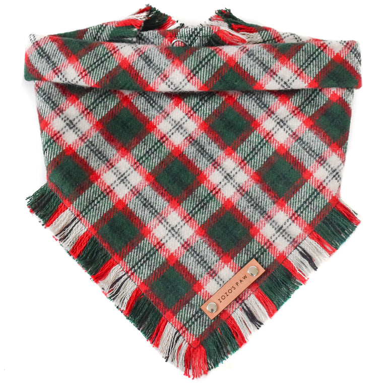 THE NOEL - Dog Flannel Fray Bandana