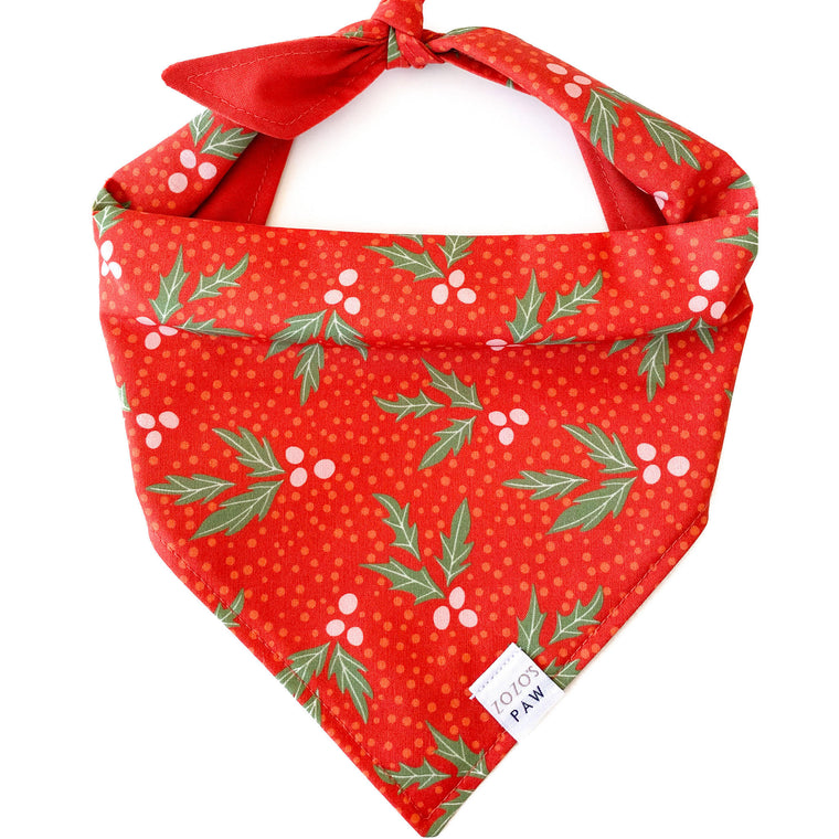 Jolly Holly Dog Bandana