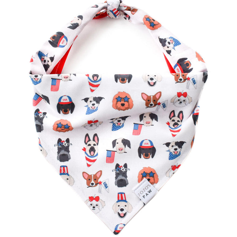 Patriotic Puppers Dog Bandana