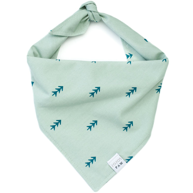 Teal Trees Dog Bandana