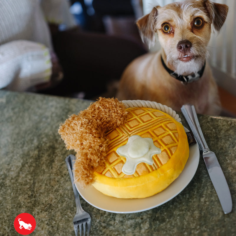 Chicken and Waffles Dog Toy