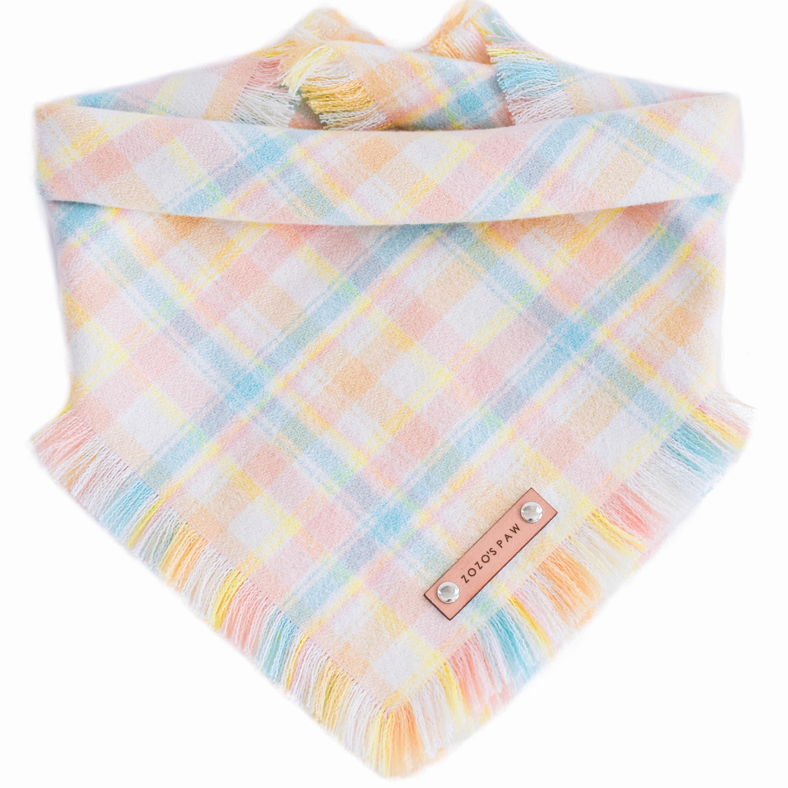 THE ELLA - Dog Flannel Fray Bandana