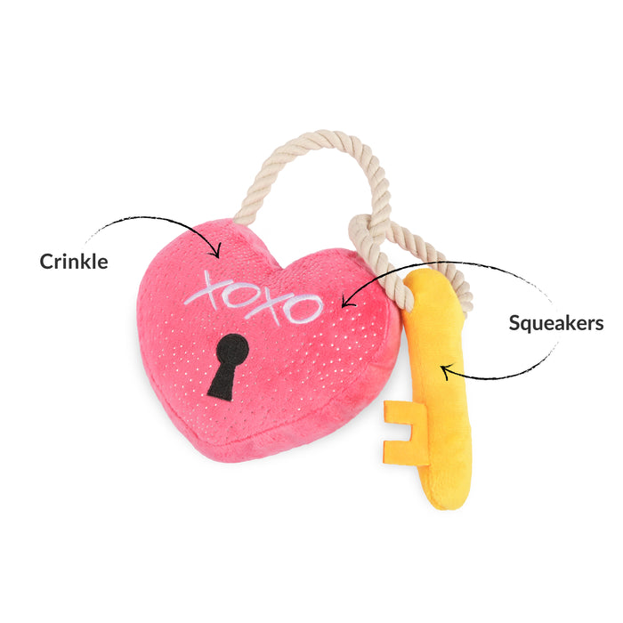 Love You a Lock Dog Toy