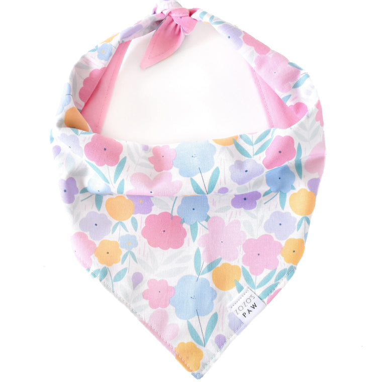 Pastel Poppies Dog Bandana