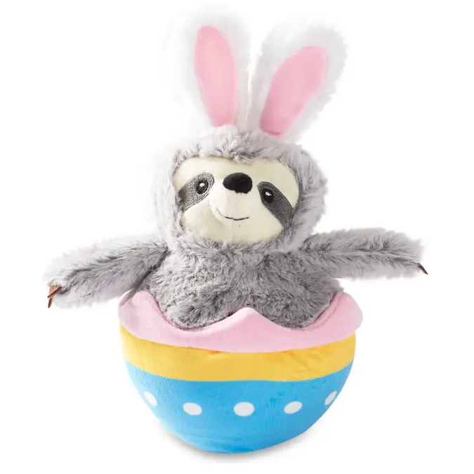 Happy Eggster Sloth Dog Toy