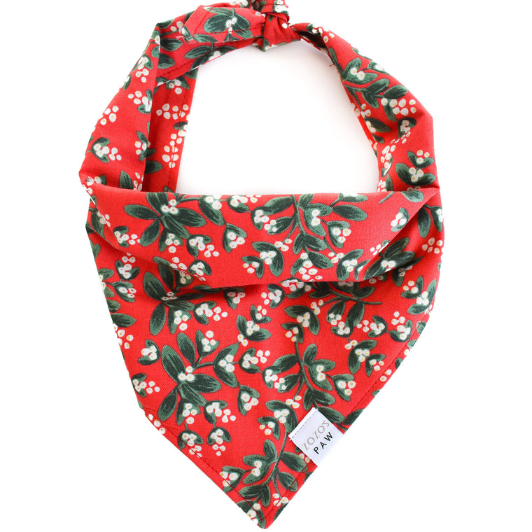 Holiday Holly Dog Bandana