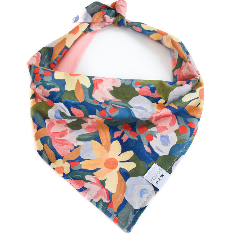 Painted Petals Dog Bandana