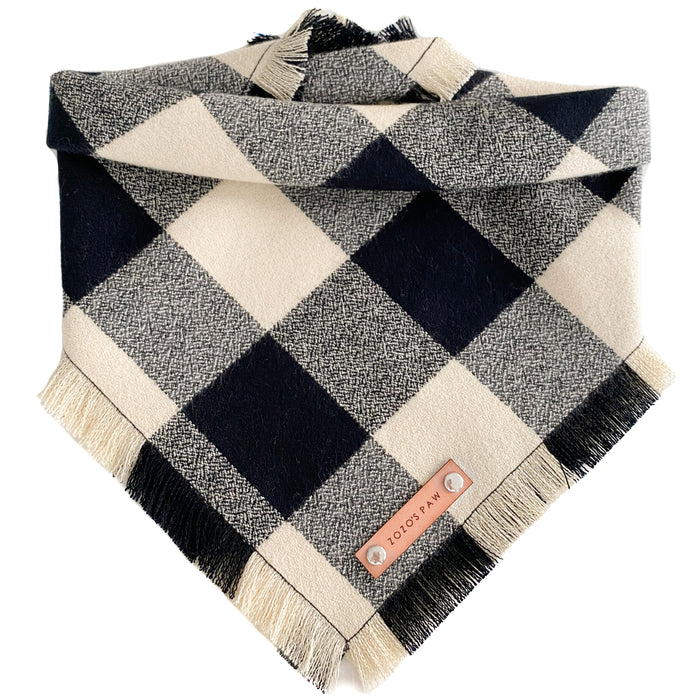 THE CALEB - Dog Flannel Fray Bandana