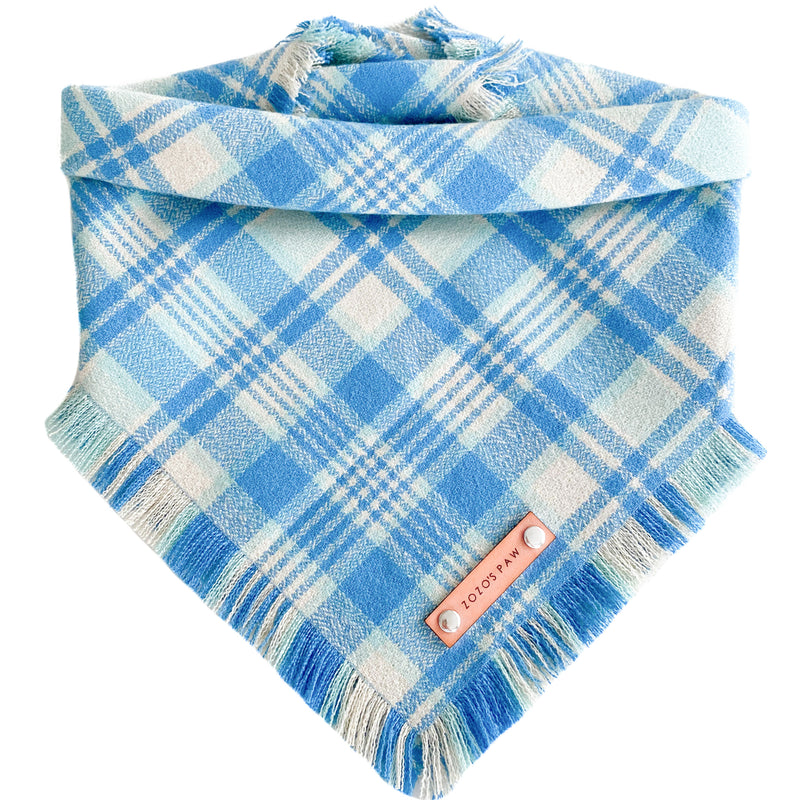 THE FROSTY - Dog Flannel Fray Bandana