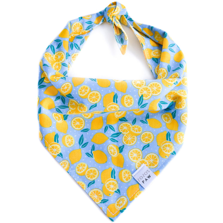 Lemons are Life Dog Bandana