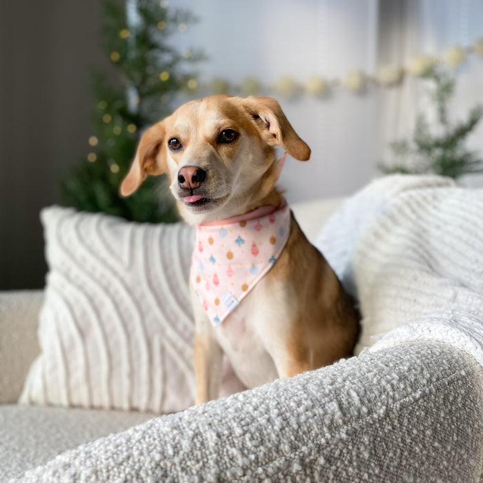 Pink Ornaments Dog Bandana