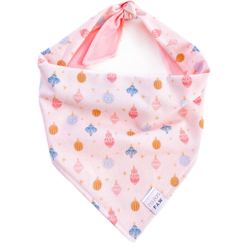 Pink Ornaments Dog Bandana