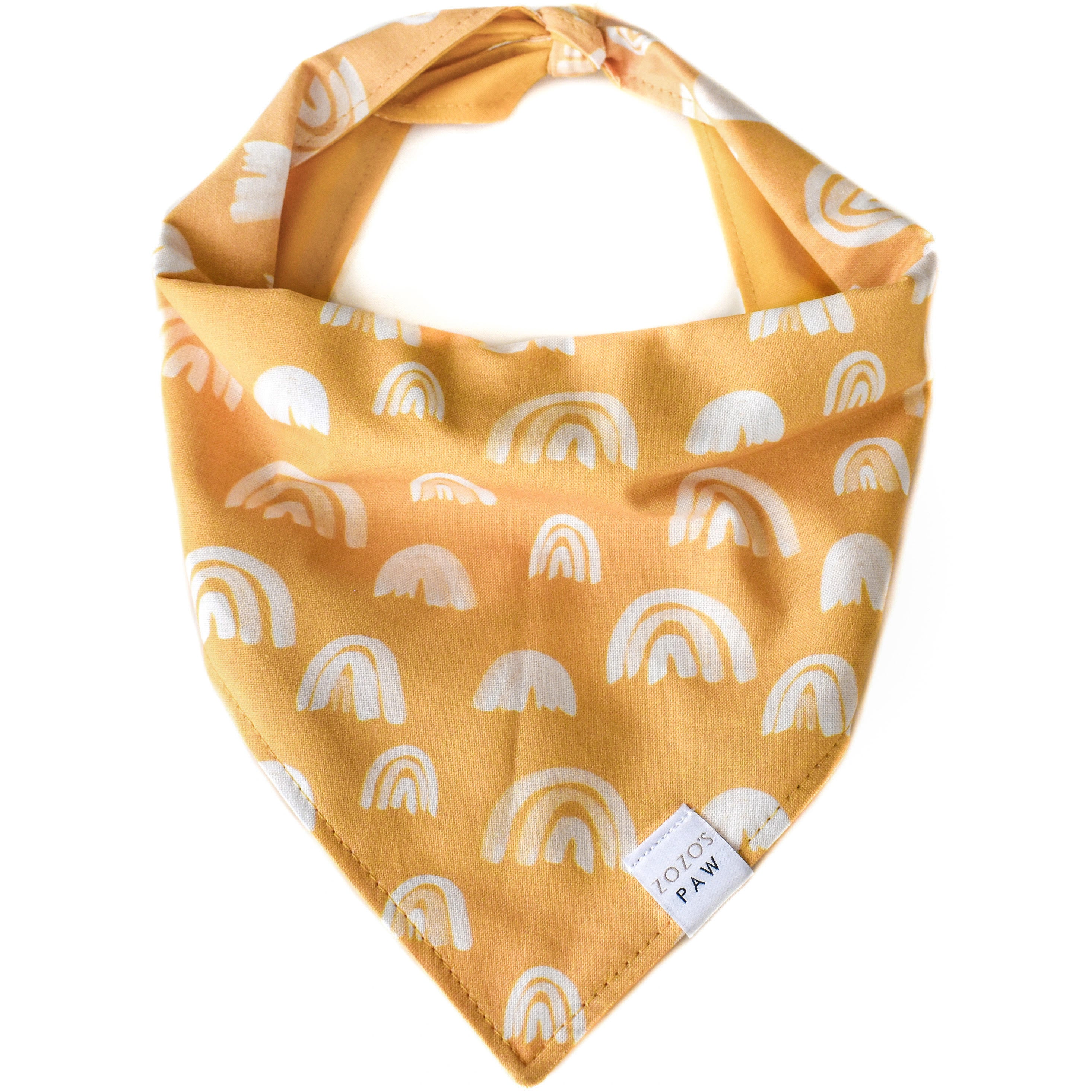 Mustard Rainbows Dog Bandana