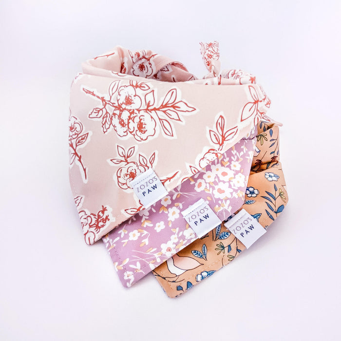 Lavender Love Floral Dog Bandana