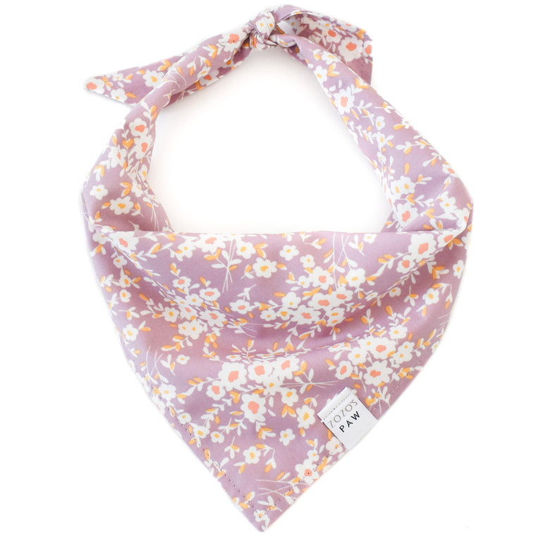 Lavender Love Floral Dog Bandana